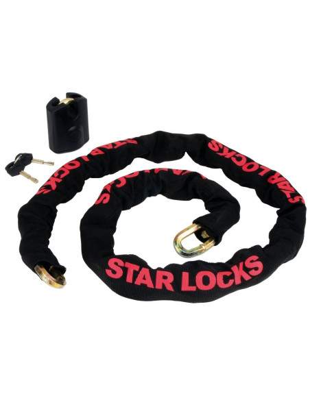 CHAINE 1.5M + CADENAS ROCPAD15 STAR LOCKS