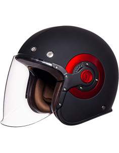 CASQUE ELDORADO JET SMK NOIR & ROUGE