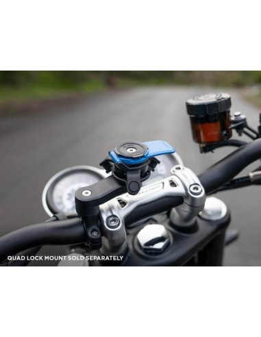 Support Quad Lock Pour Tige De Fourche Moto - Avec Amortisseur De Vibrations Et Adaptateur