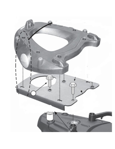 Support TOP CASE GIVI SR 5107