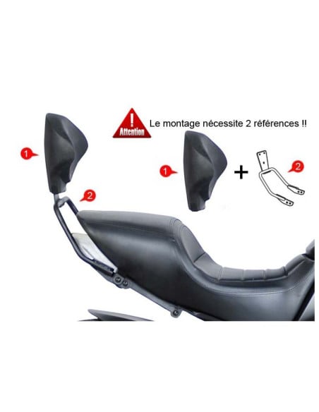 Kit de Fixation Dosseret SHAD K0SP19RV | Super Dink / DownTown 125/350 | 2009 à 2016