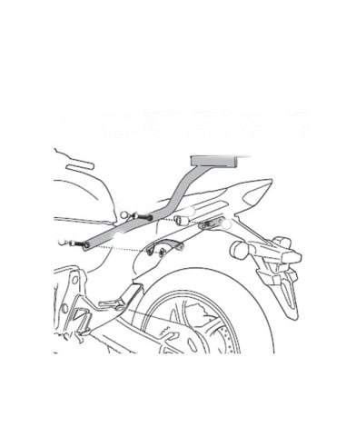 Support Top Case 1102FZ | Honda Hornet 600 | 2011 à 2013 Support Top Case 1102FZ | Honda Hornet 600 | 2011 à 2013