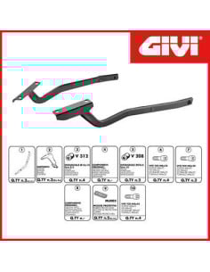 Support Top Case 340F | Yamaha Fazer 600 | 1998 à 2003