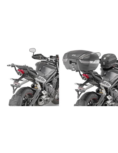 Support Top Case Givi Triumph Street Triple | 2017 à 2024