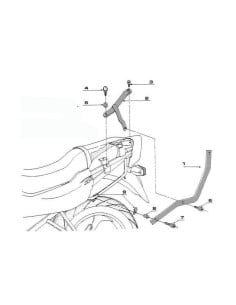 Support Top Case Givi Suzuki GSF 600 Bandit | 96 à 1999