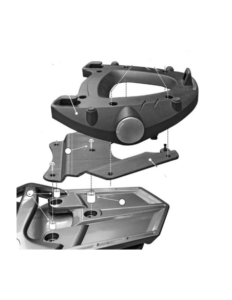 Support Top Case Givi Monokey Yamaha FJR 1300 | 2006 à 2012