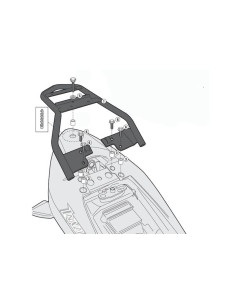 Support Top Case Givi Suzuki Inazuma 250 | 2012 à 2016