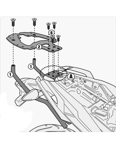 Support Top Case Givi BMW G 310-R | 2017 à 2021