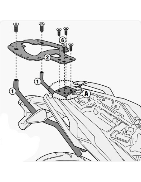 Support Top Case Givi BMW G 310-R | 2017 à 2021