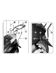 Support Top Case Givi Piaggio Zip 50-125 | 2000 à 2012