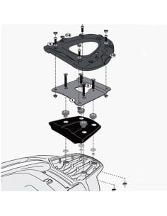Support Top Case Givi Monolock MP3 300-500 (Sport-BUSINESS) | 2014 à 2017