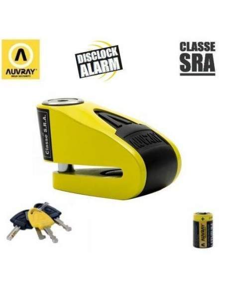 BLOQUE DISQUE ALARME AUVRAY SRA - B-LOCK-10 JAUNE/NOIR