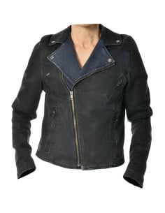 Veste Moto Femme Overlap Billie Noir