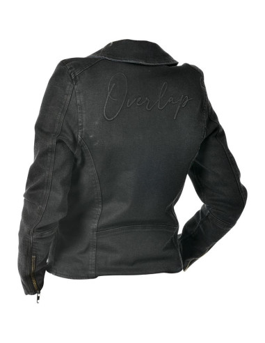 Veste Moto Femme Overlap Billie Noir