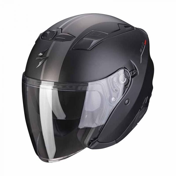 Casque Scorpion Exo-230 list: Noir / Gris|Noir|Blanc|Gris|Rouge|Bleu|Multicolore