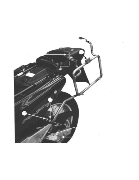 Support Valise Honda XL650V Support Valise Honda XL650V