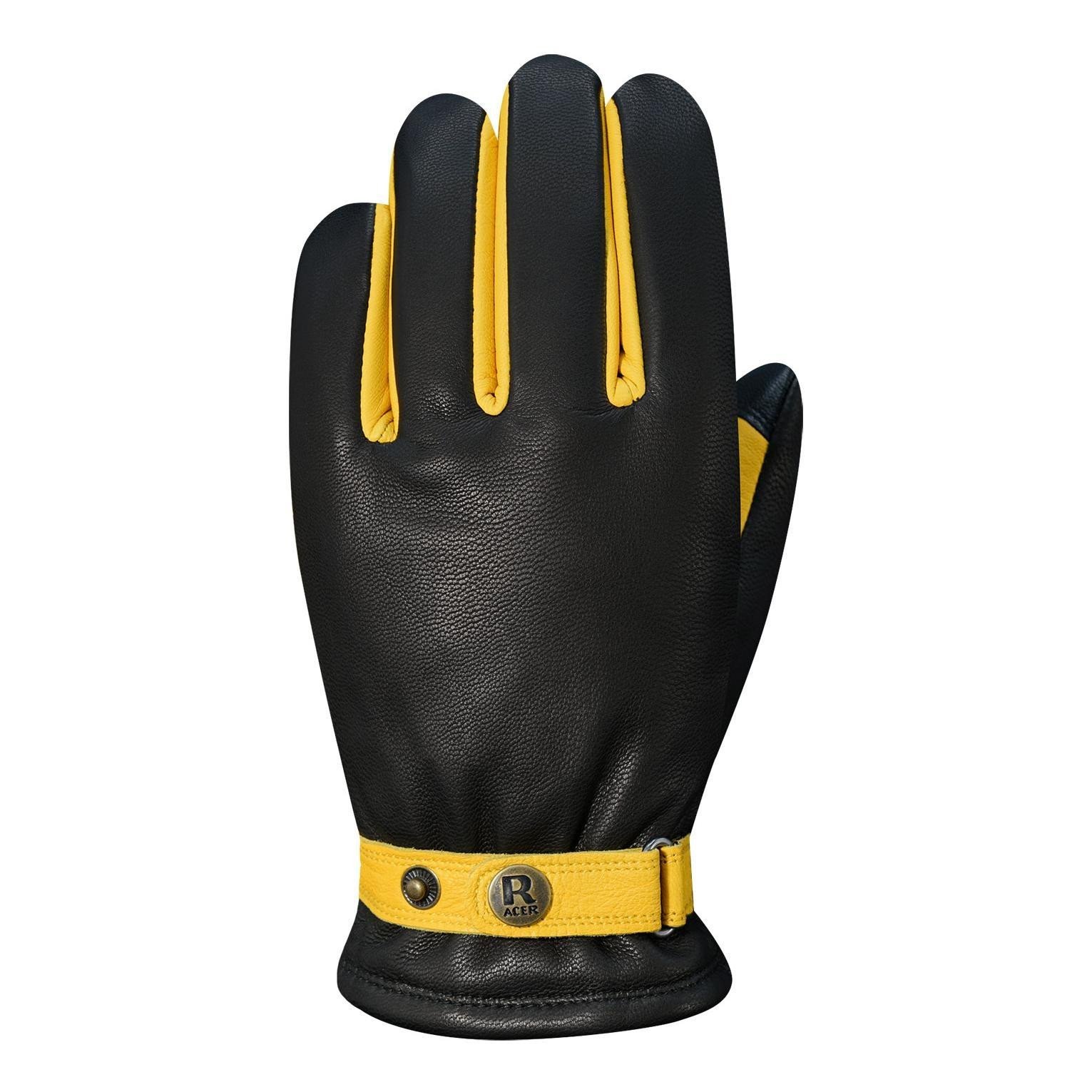 Gants racer Legacy list: Noir|Noir|Marron