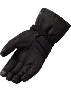 Gants moto d'hiver Unik C-39-Polartec, noir. Imperméable à l'eau. Doublure  thermique. D