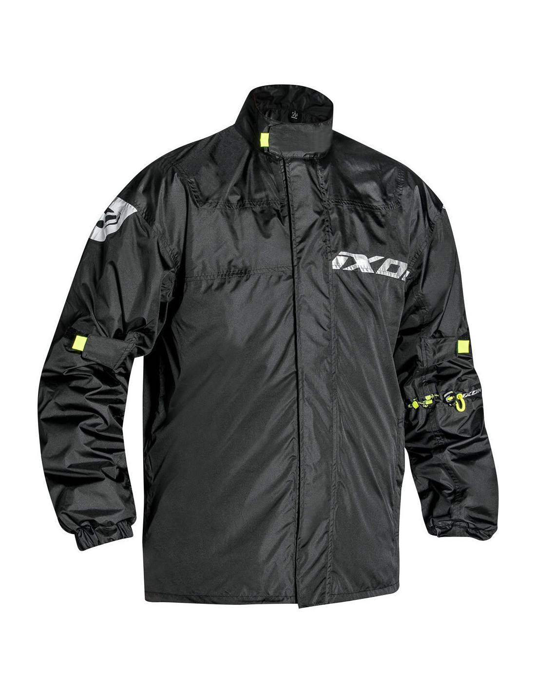 Veste De Pluie Motard 100% Étanche Et Coupe-Vent - Nylon Réfléchissant - Taille XXL Noir - Pour Moto Ou Vélo