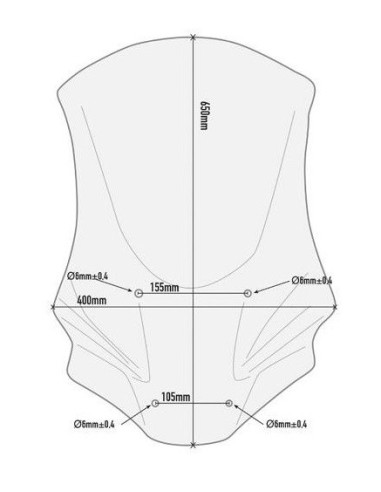 Bulle Haute Honda X-ADV 2017 à 2020 | Givi D1156ST