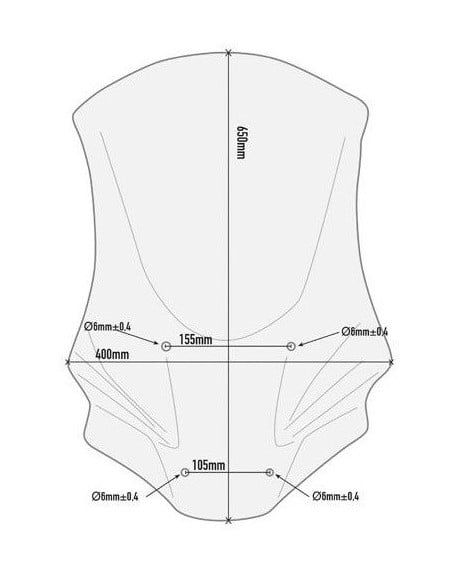 Bulle Haute Honda X-ADV 2017 à 2020 | Givi D1156ST