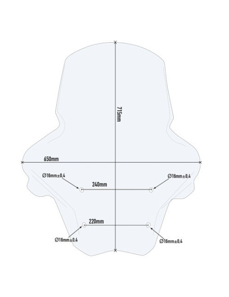 Bulle Pare-brise Piaggio MP3 | 2018 à 2021