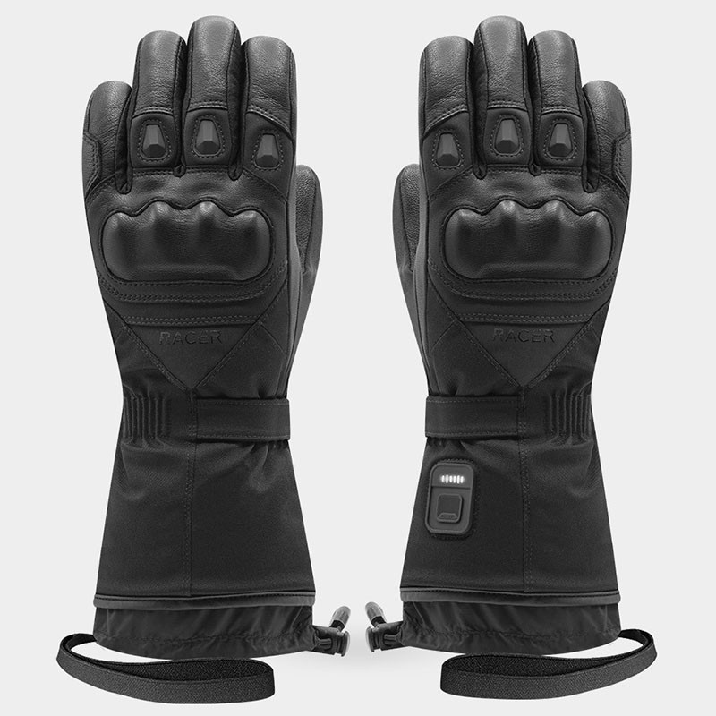 Gants Chauffants Racer Heat 5 pour Homme et Femme list: Noir|Noir|Rouge