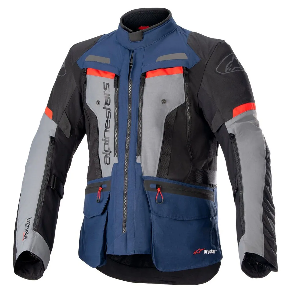 Veste Alpinestars Bogota Pro Drystar Bleu Foncé Noir Rouge - Blouson Moto ALPINESTARS
