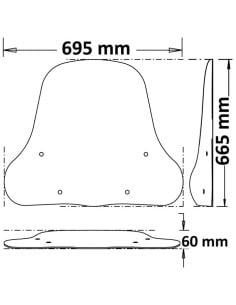 Pare Brise Haut Isotta Niu MQI-GT 2021 et + 2