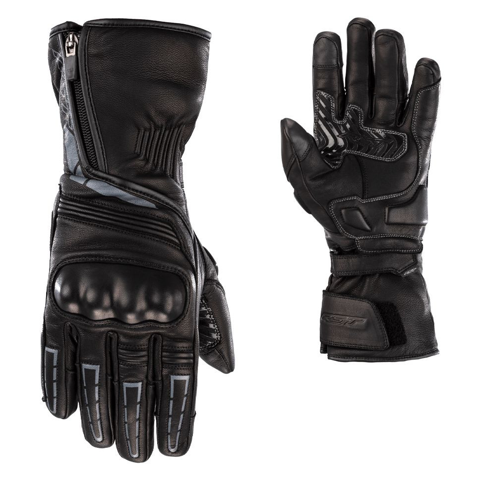 Gants Moto RST Storm 2 WP en Cuir list: Noir|Noir