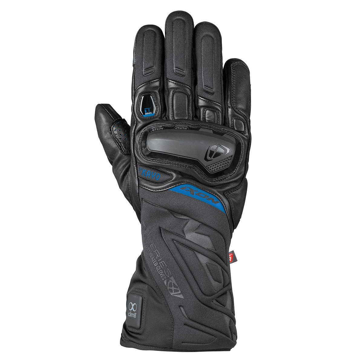 Gants Chauffants Ixon It Kayo Noir Bleu - Gants Moto IXON