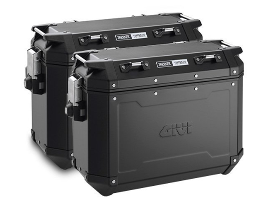 Paire de Valises Latérales Trekker 37 Litres - Noir ou Aluminium
