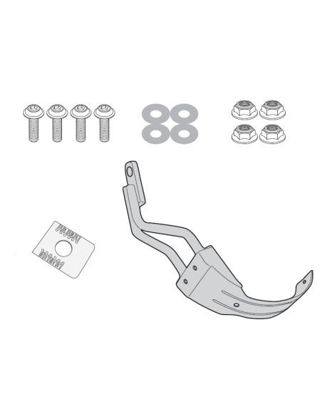 Kit de Fixation Garde-Boue Givi RM - Yamaha Tracer 900 RM2139KIT GIVI - 56.579625 GIVI vous présente le kit de fixation pour vot