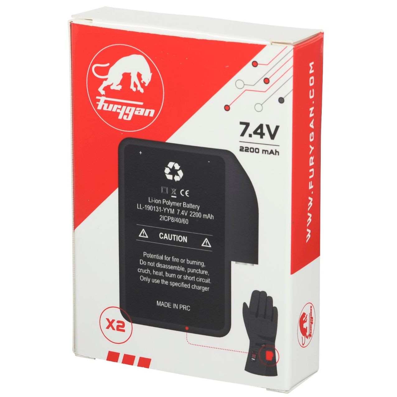 Batterie Gants Furygan Heat