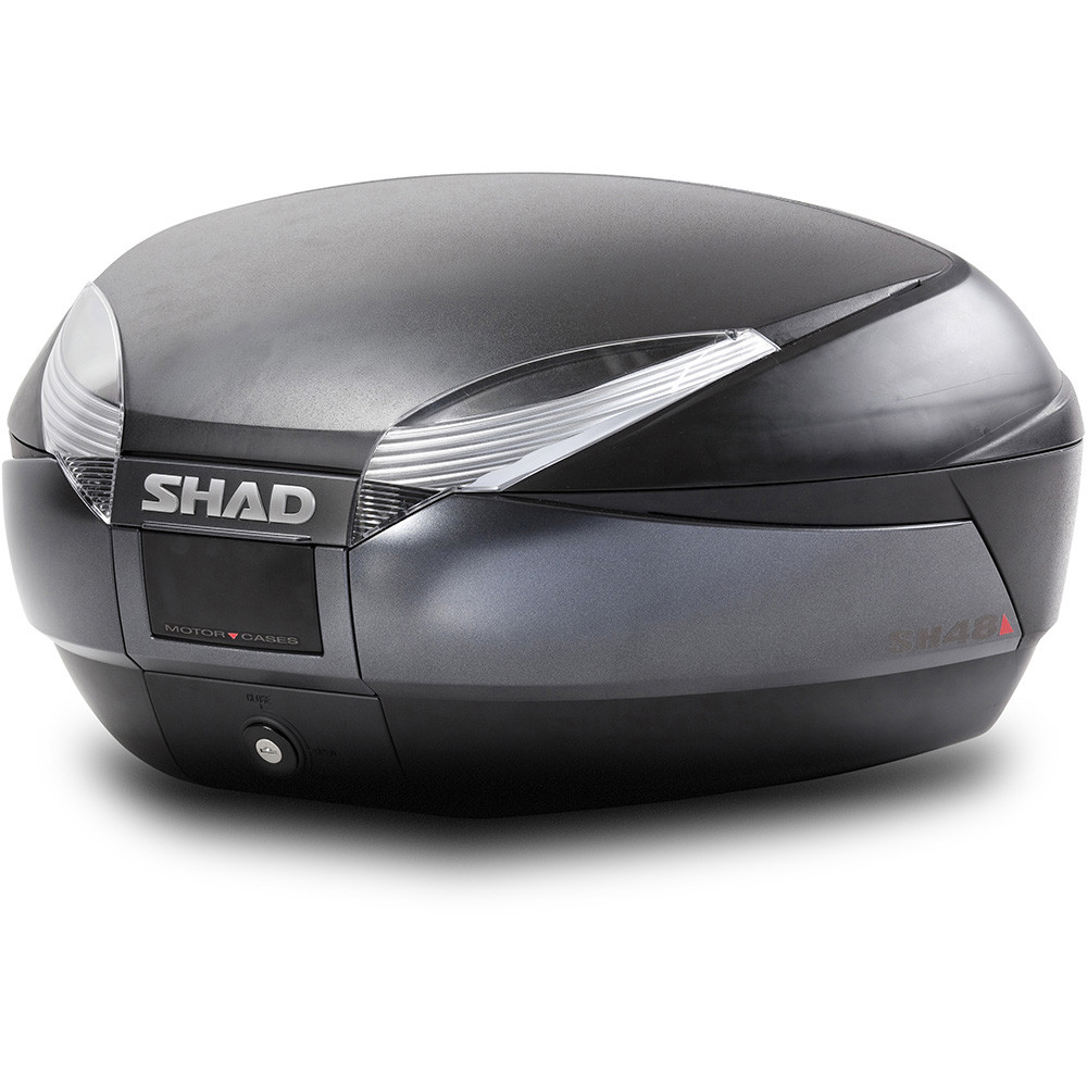 Top Case Shad SH48 Gris Foncé Noir - Top Case et Valise Moto SHAD