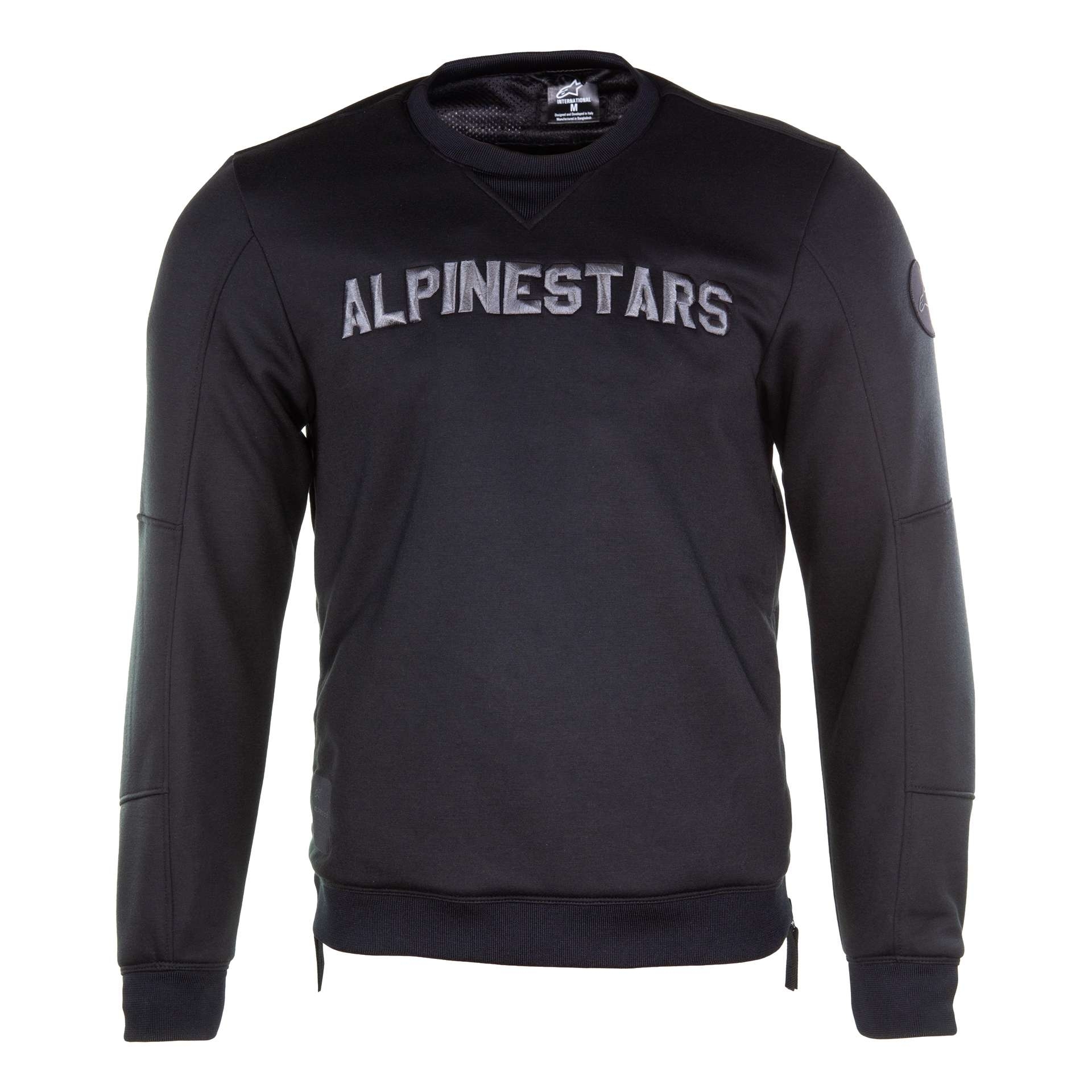Sweat Alpinestars Legit Crew Noir Gris - Blouson Moto ALPINESTARS