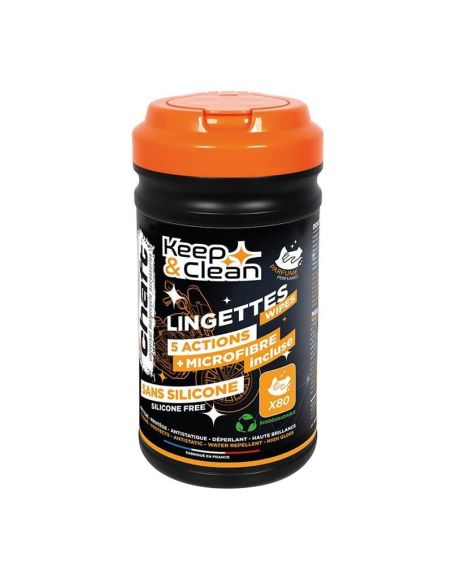 Lingettes moto Chaft Keep & Clean 5 actions - 80 Lingettes