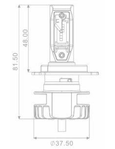 Projecteur Ampoule H4 Led - Ballast 16W/2200 (code et phare) 2