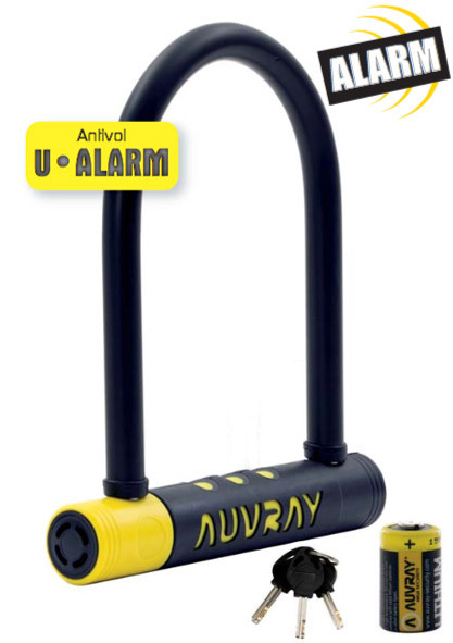 Antivol-U avec Alarme Auvray pour moto et vélo