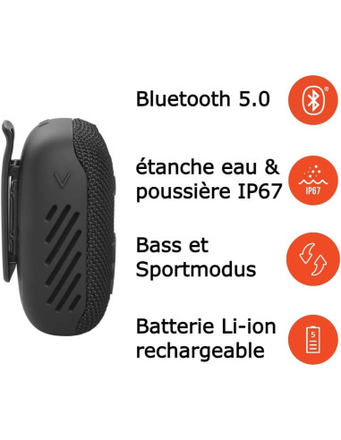 Enceinte Bluetooth Moto ou Vélo | JBL Wind 3S