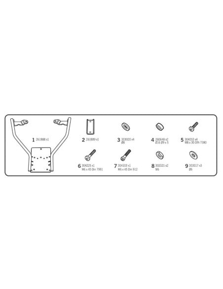 Support Top Case Shad Y0NM15ST Yamaha Nmax 25