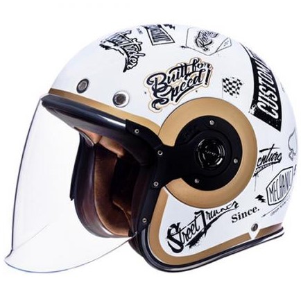 Casque Jet SMK Retro