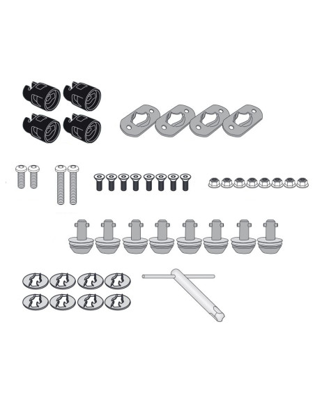 Kit de Fixation Support Valise Latérale Givi PL-PLO-PLX-PLCAM