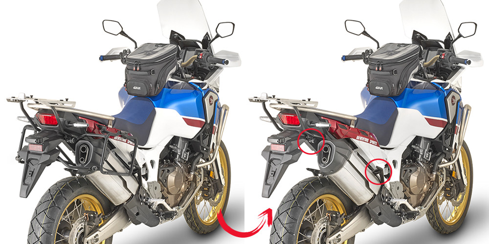 Supports Valises Latérales Givi Rapid PLR1161 - Support et kit fixation GIVI