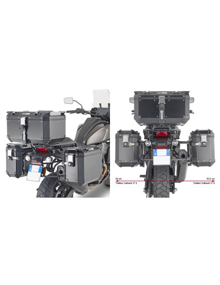 Support Valise Latérale Harley Davidson Pan America - Givi PLO8400CAM