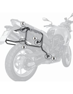Support Valise BMW F700 GS 2013 à 2017 | Givi PL5103CAM