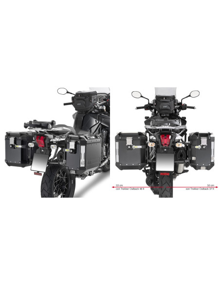 Support Valise Latérale Triumph Tiger 1200 | Givi PL6408CAM