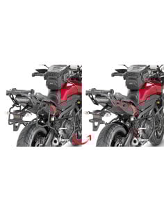 Support Valise Yamaha MT09 Tracer 2015 à 2017 GIVI - 143.33 GIVI vous dévoile le support valise latérale PL2122CQ spécifique pou