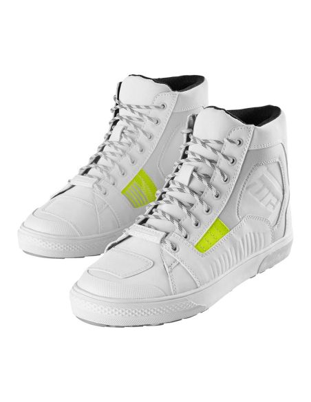 Baskets Moto Furygan Sacramento D3O® Blanc