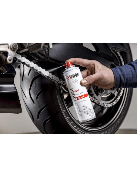 Graisse chaîne moto Ipone White Chain-Road 250ml